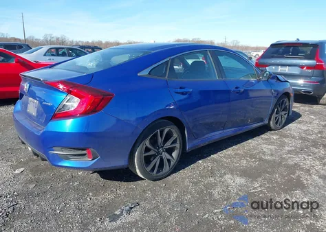 2020 Honda Civic Sport из США, поврежденный, VIN 2HGFC2F87LH516979
